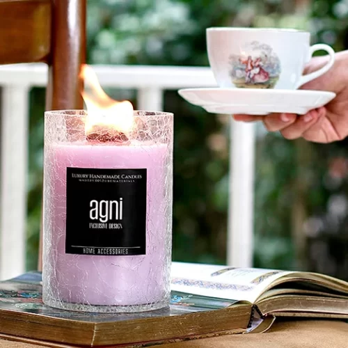 شمع شیشه آبگز بزرگ Agni رایحه ایفوریا